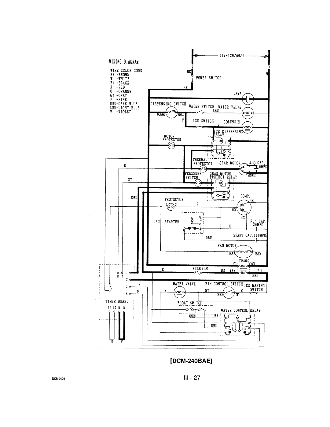 Hoshizaki DCM-240 manual 