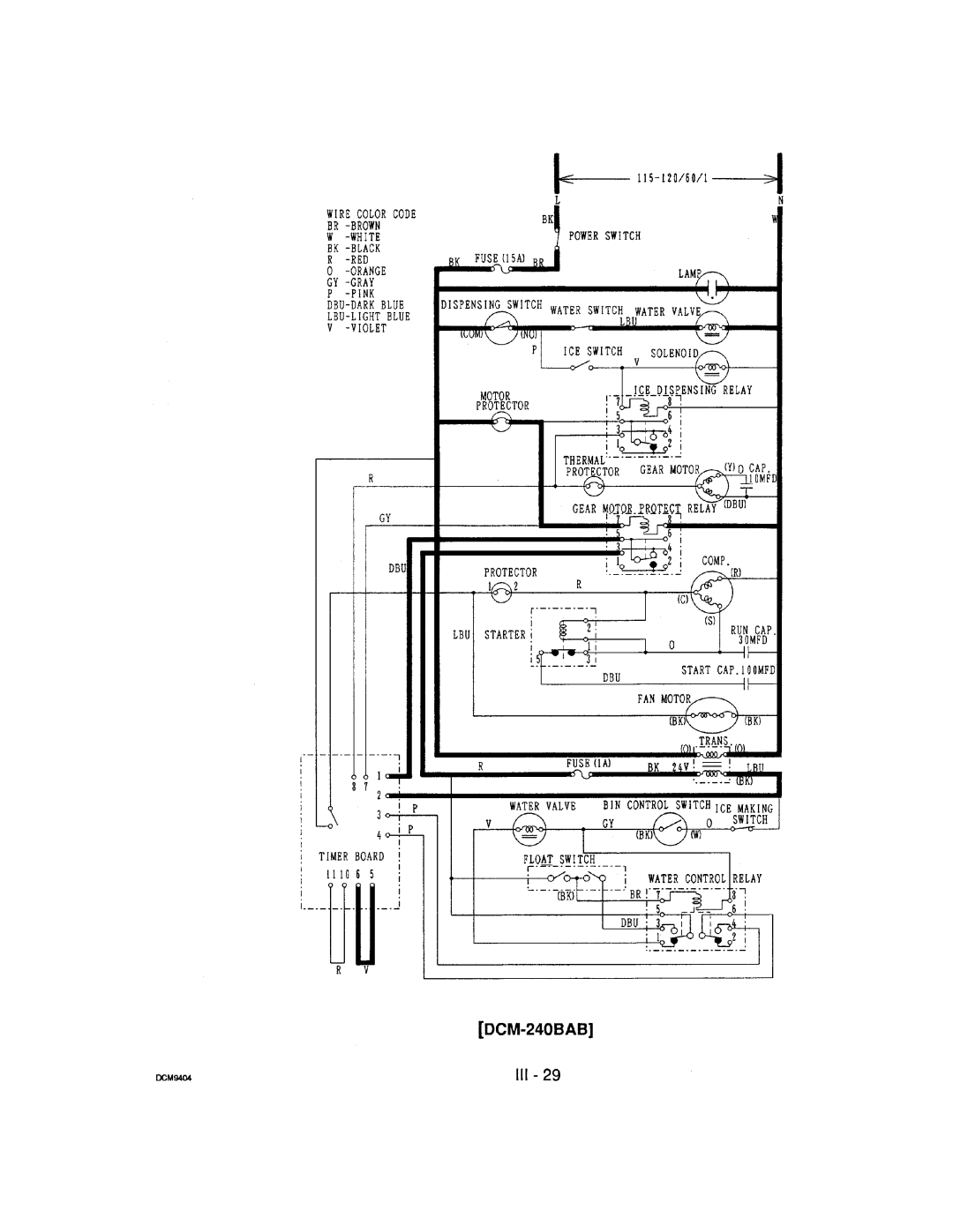 Hoshizaki DCM-240 manual 