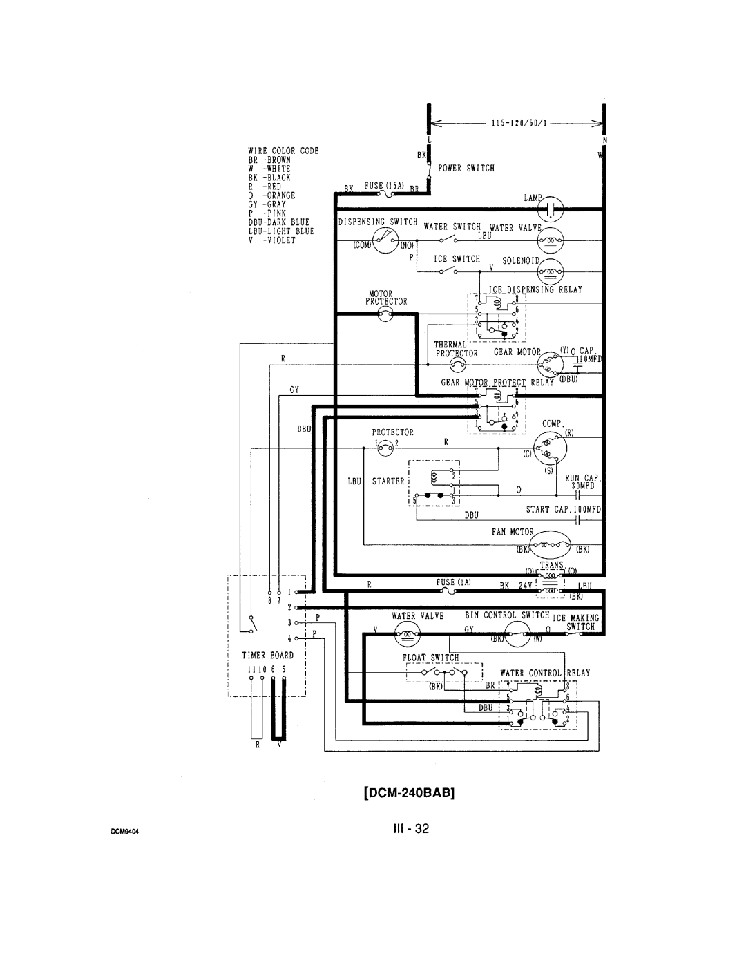 Hoshizaki DCM-240 manual 