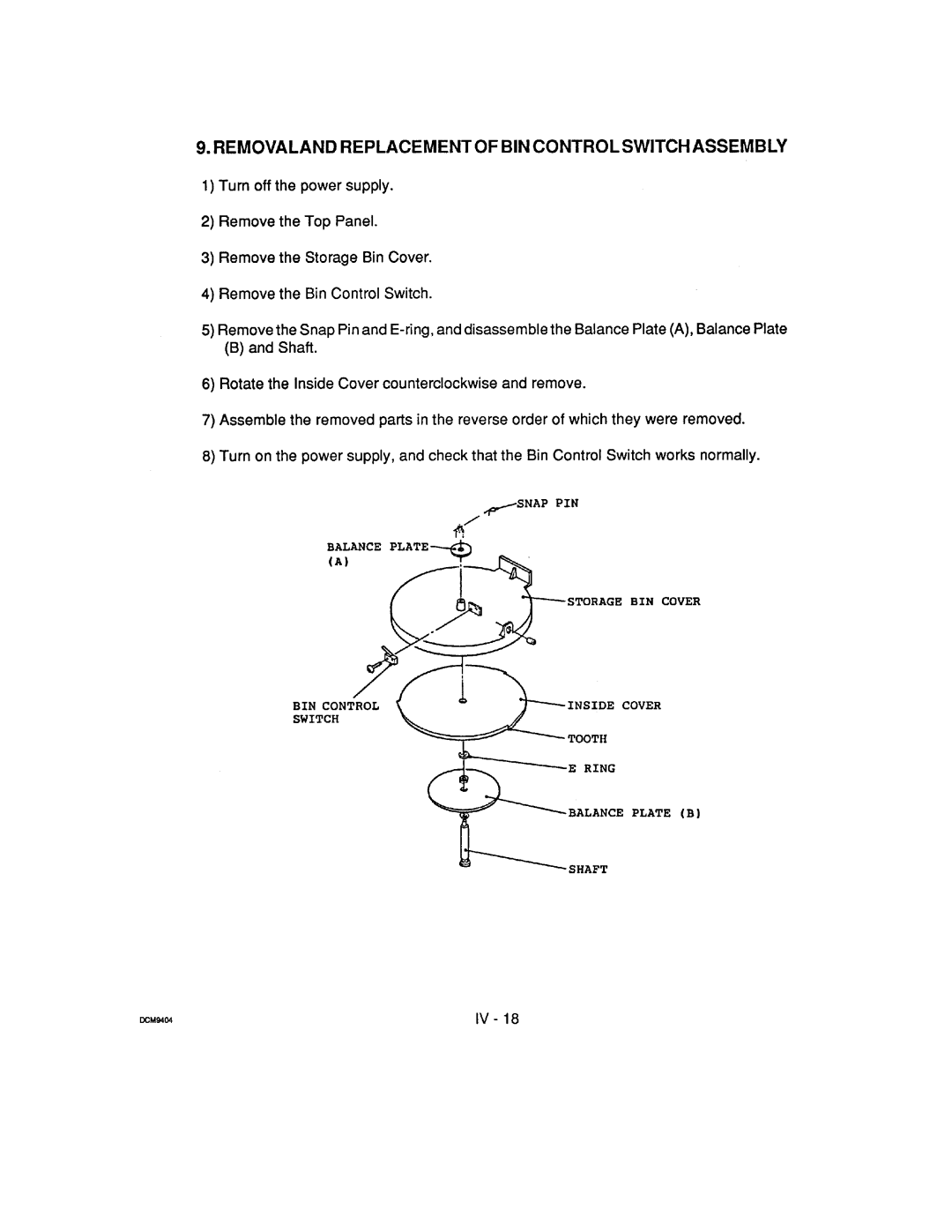 Hoshizaki DCM-240 manual 