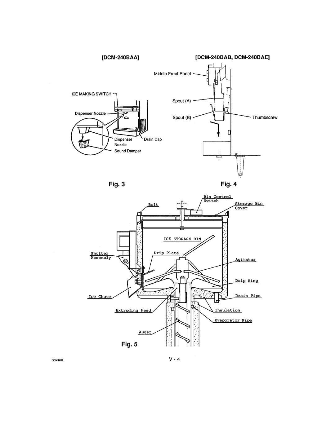 Hoshizaki DCM-240 manual 