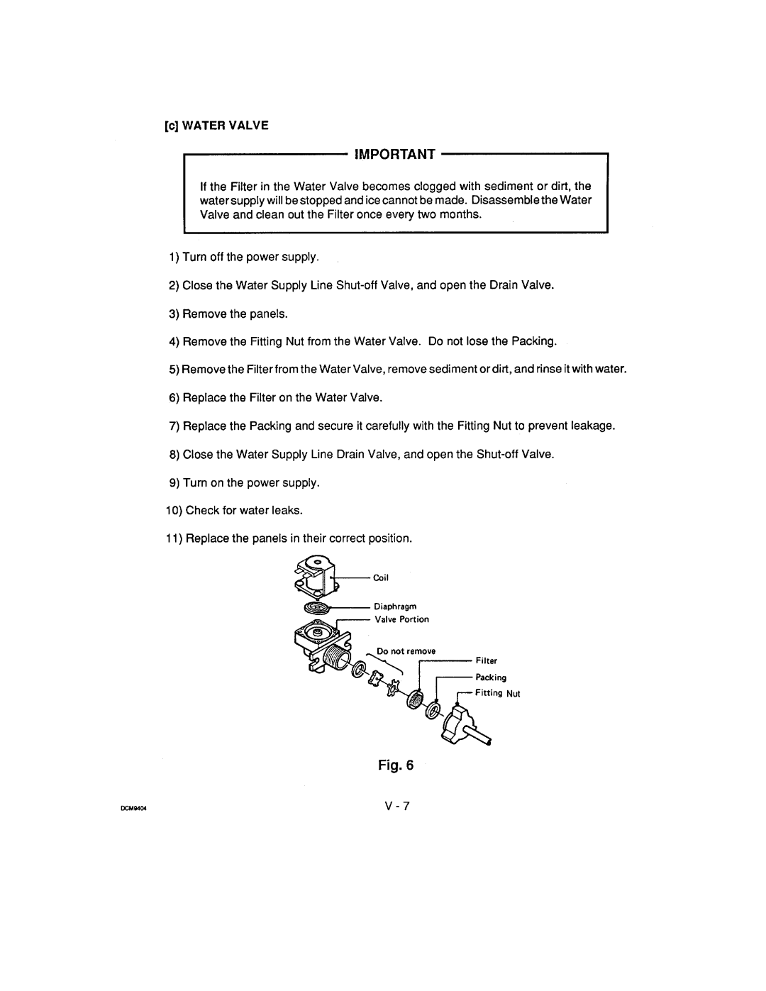 Hoshizaki DCM-240 manual 