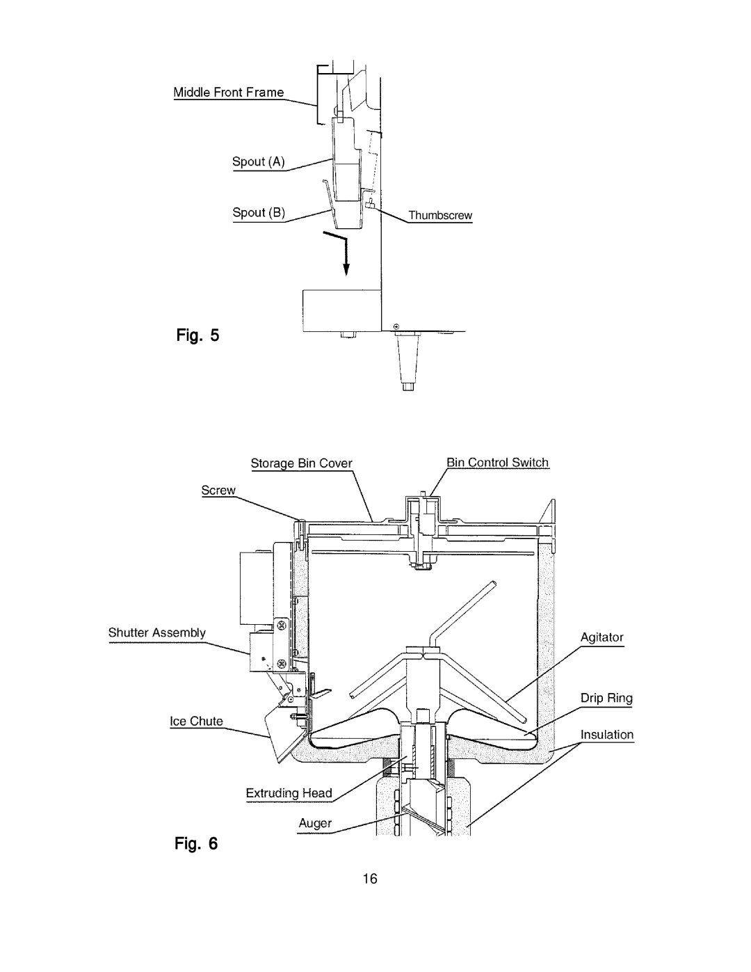 Hoshizaki DCM-270BAH-OS instruction manual Thumbscrew 