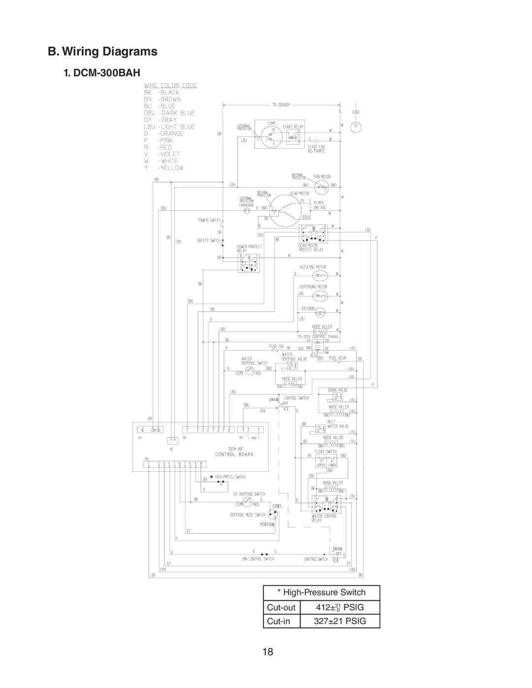 Hoshizaki DCM 300BAH(-OS) service manual Wiring Diagrams 