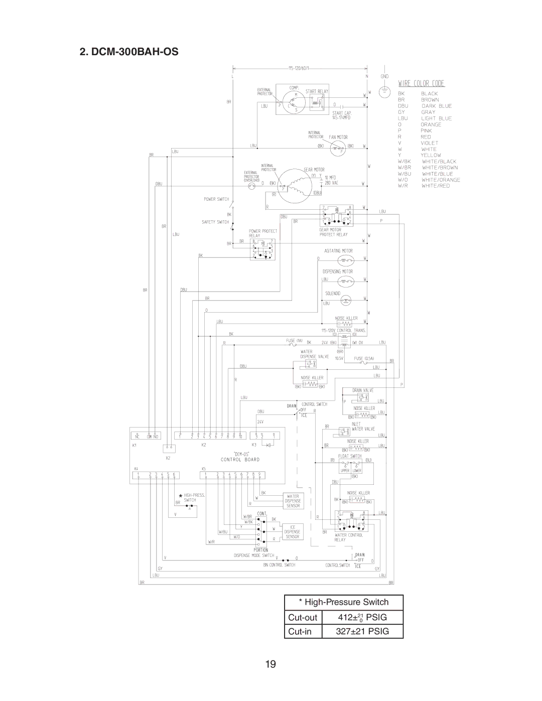 Hoshizaki DCM 300BAH(-OS) service manual DCM-300BAH-OS 