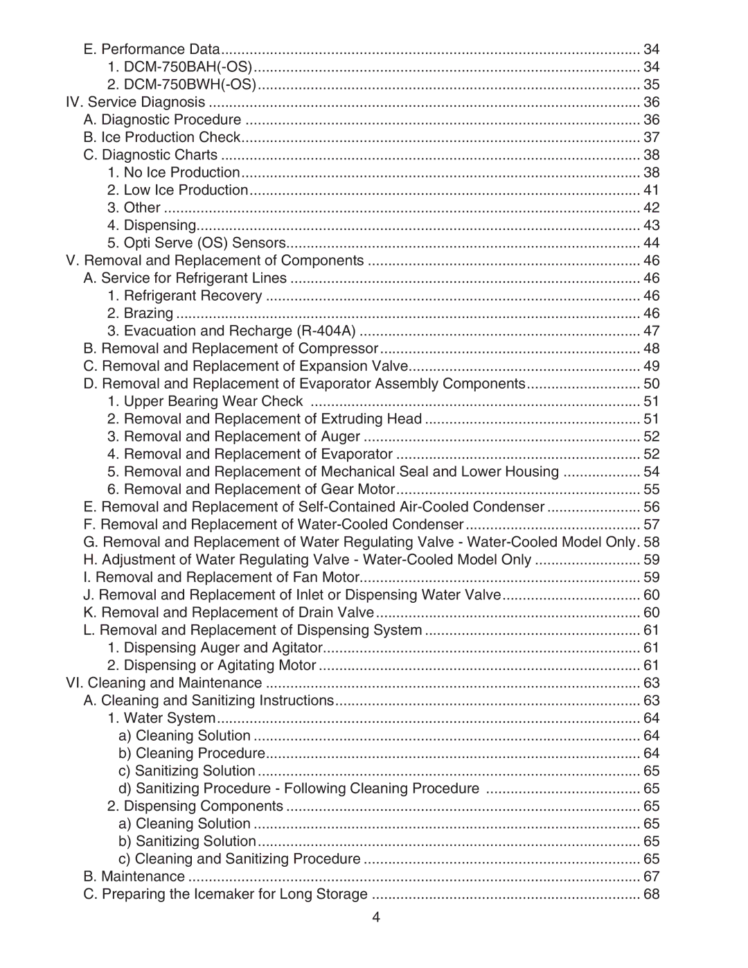 Hoshizaki DCM-750BAH-OS, DCM-750BWH-OS service manual 