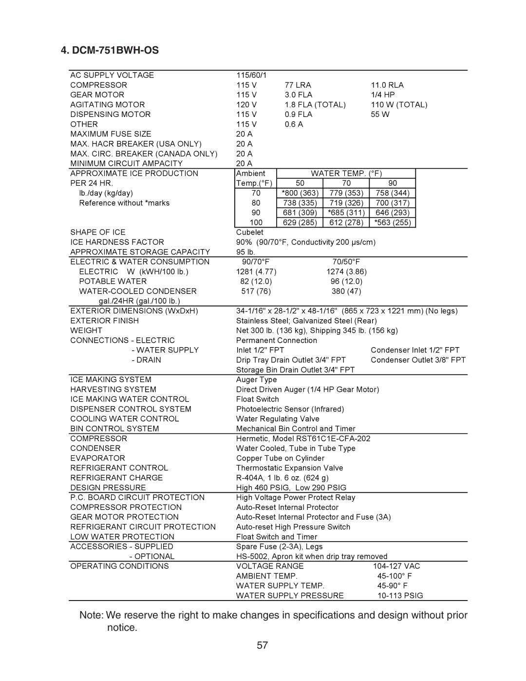 Hoshizaki dcm-75ibah service manual 779 758 Reference without *marks 738 719 