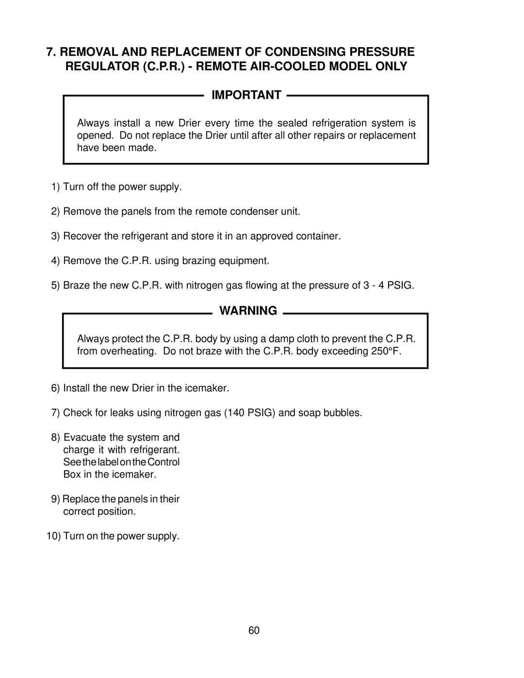 Hoshizaki F-1000MAF/-C, F-1000MLF/-C, F-1000MRF/-C, F-1000MWF/-C service manual 