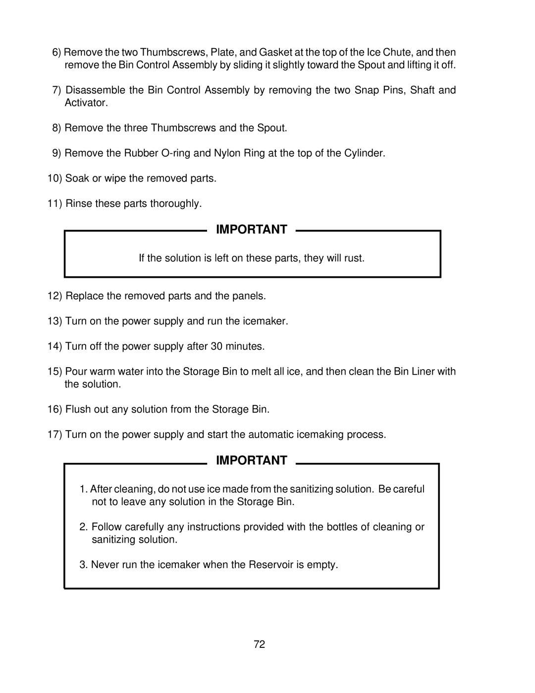 Hoshizaki F-1000MAF/-C, F-1000MLF/-C, F-1000MRF/-C, F-1000MWF/-C service manual 