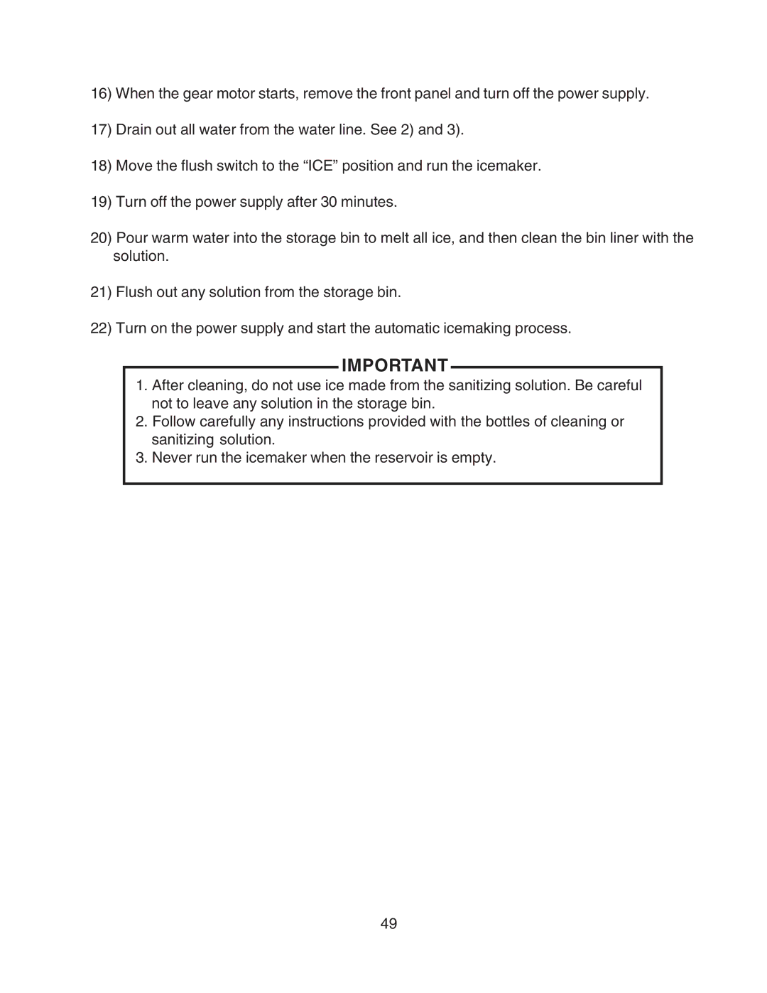 Hoshizaki F-450MAH-C service manual 