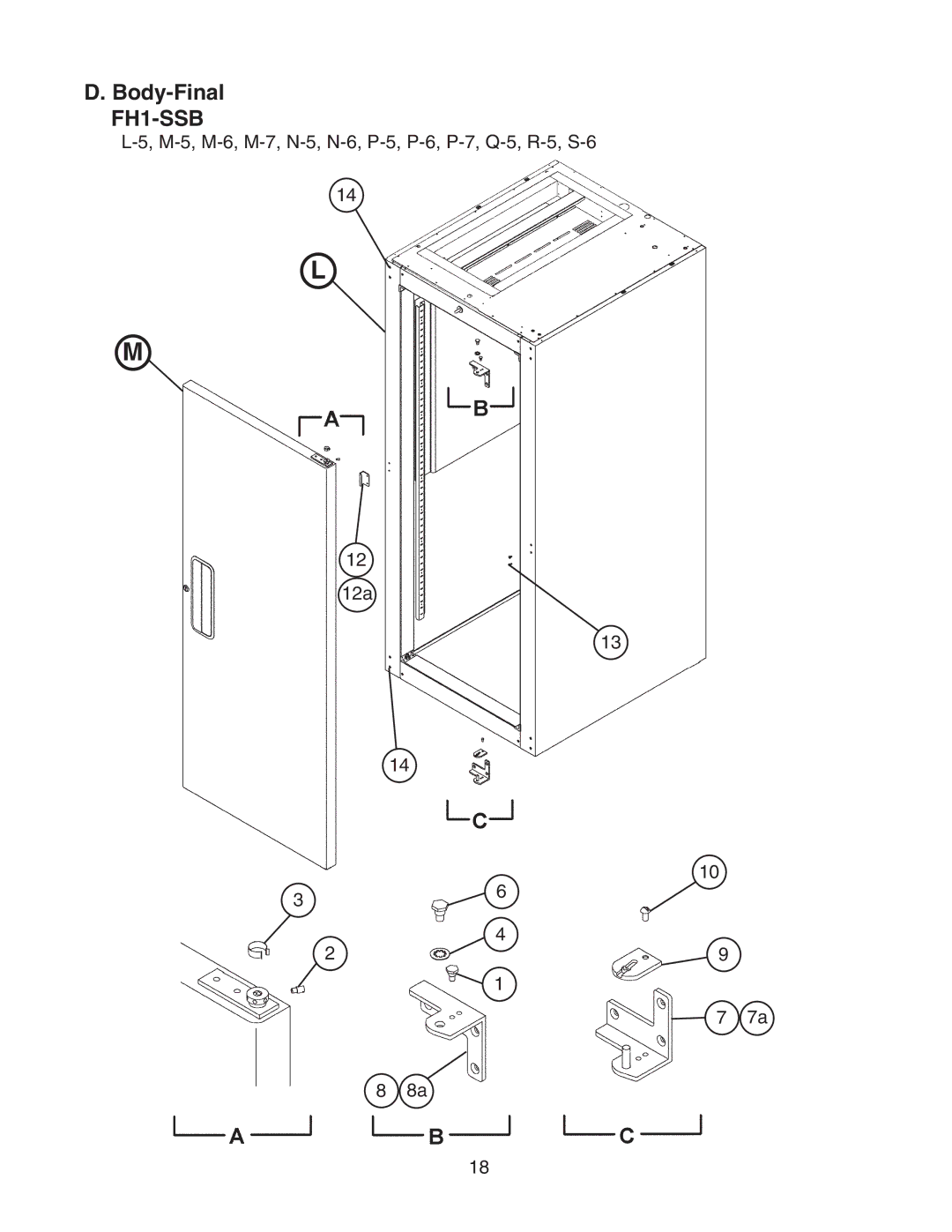 Hoshizaki FH1-SSB(-HD) manual M-5, M-6, M-7, N-5, N-6, P-5, P-6, P-7, Q-5, R-5, S-6 12a 