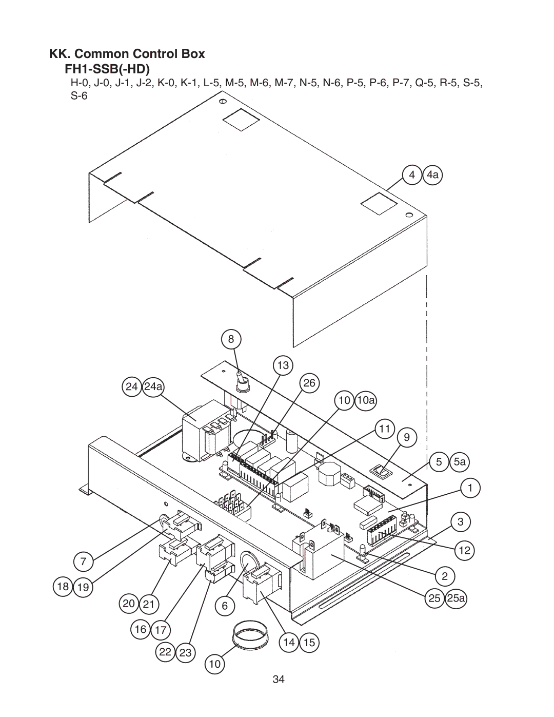 Hoshizaki FH1-SSB(-HD) manual KK. Common Control Box FH1-SSB-HD 