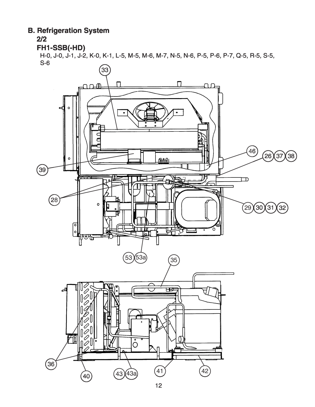 Hoshizaki FH1-SSB(-HD) manual B. Refrigeration System 2/2 FH1-SSB-HD 