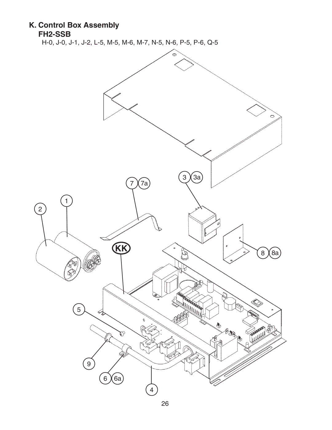 Hoshizaki FH2-SSB manual Control Box Assembly 