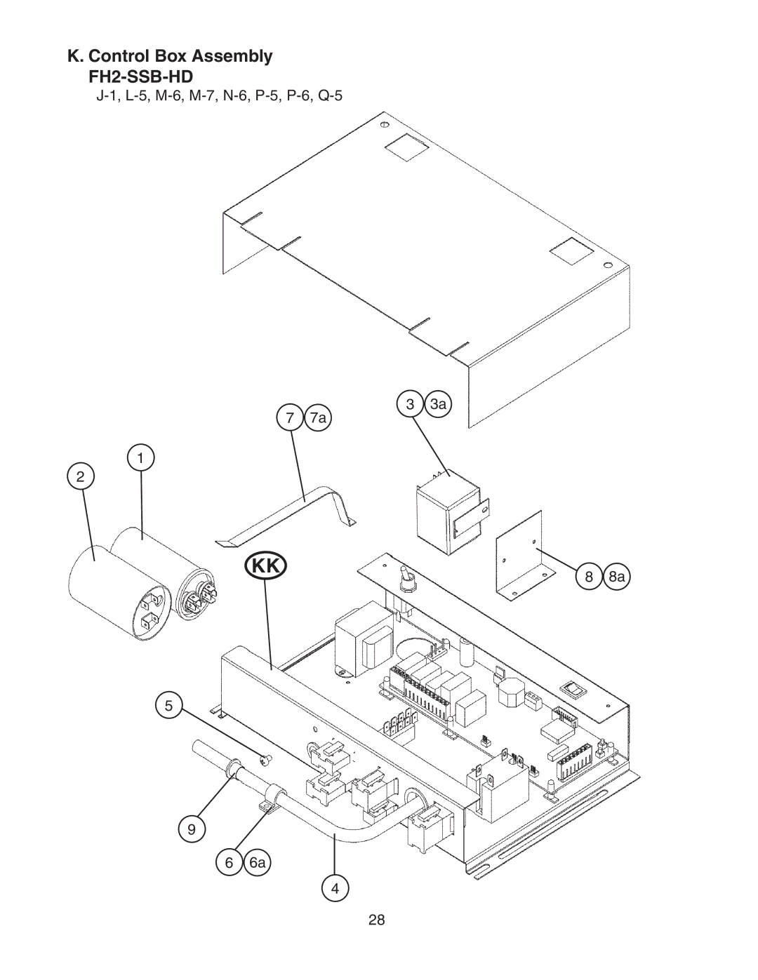 Hoshizaki FH2-SSB manual L-5, M-6, M-7, N-6, P-5, P-6, Q-5 