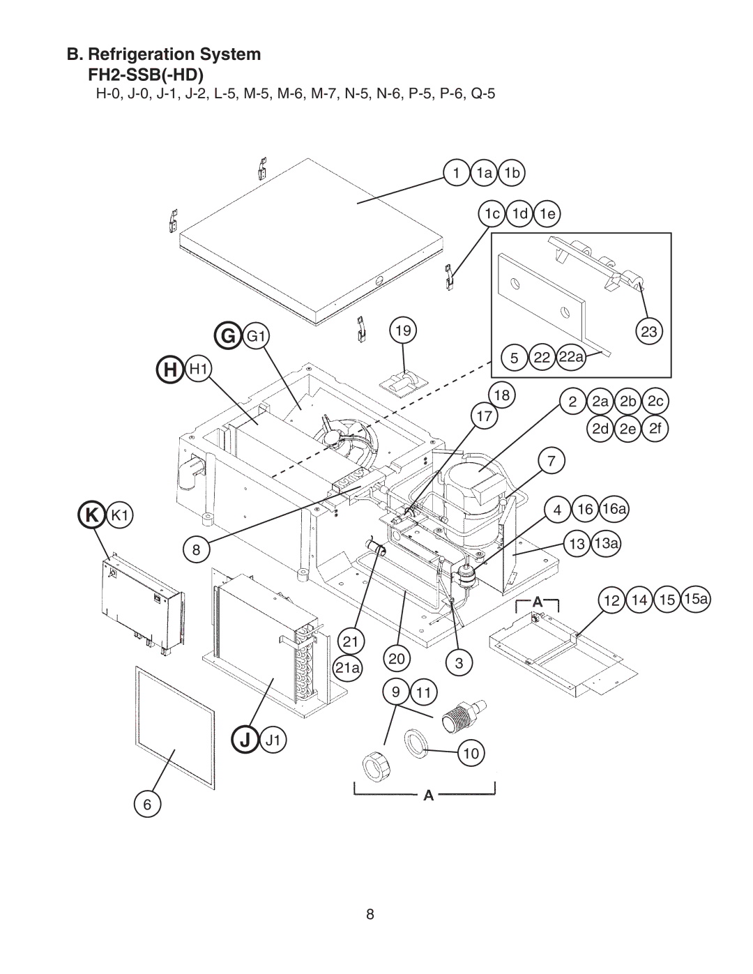 Hoshizaki FH2-SSB manual 16a 13a, 21a 