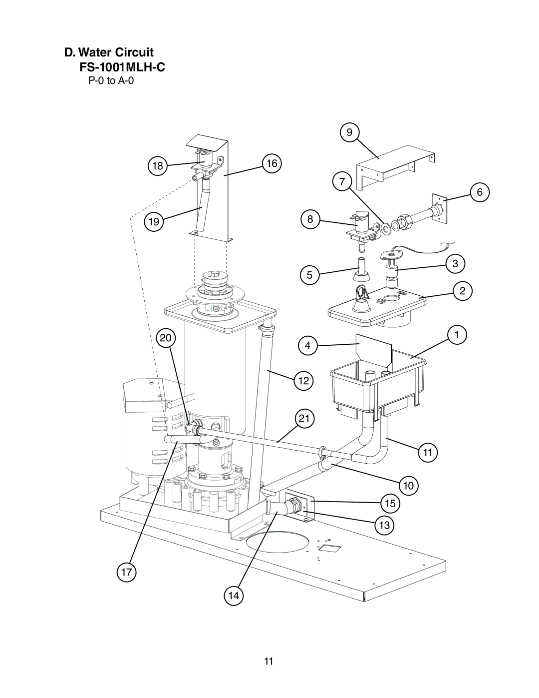 Hoshizaki manual Water Circuit FS-1001MLH-C 