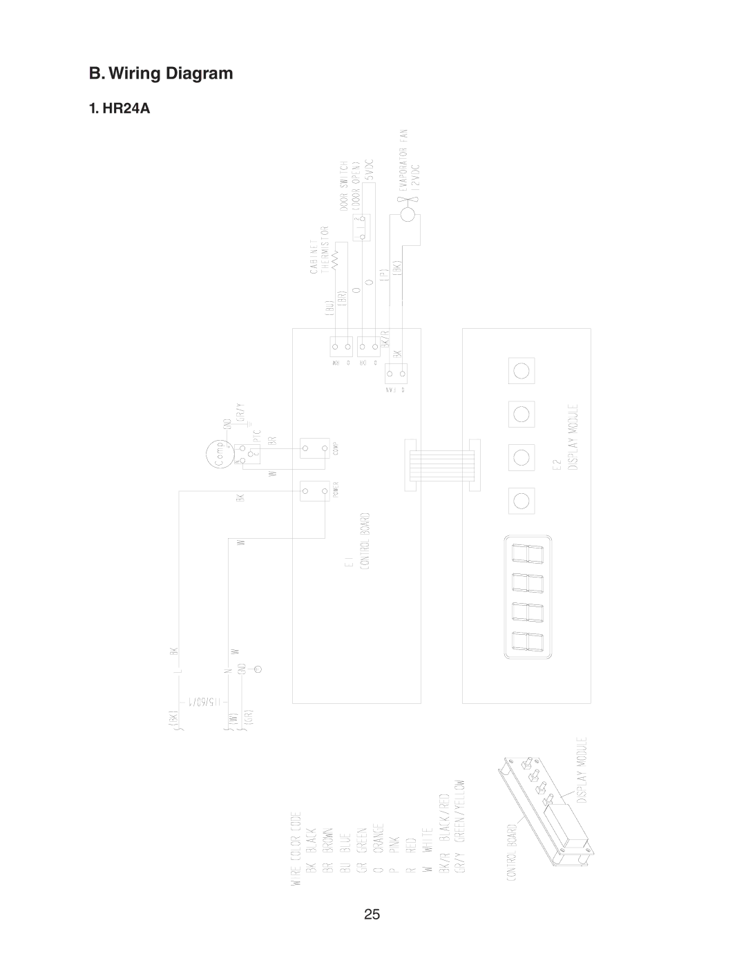 Hoshizaki HR24A service manual Wiring Diagram 