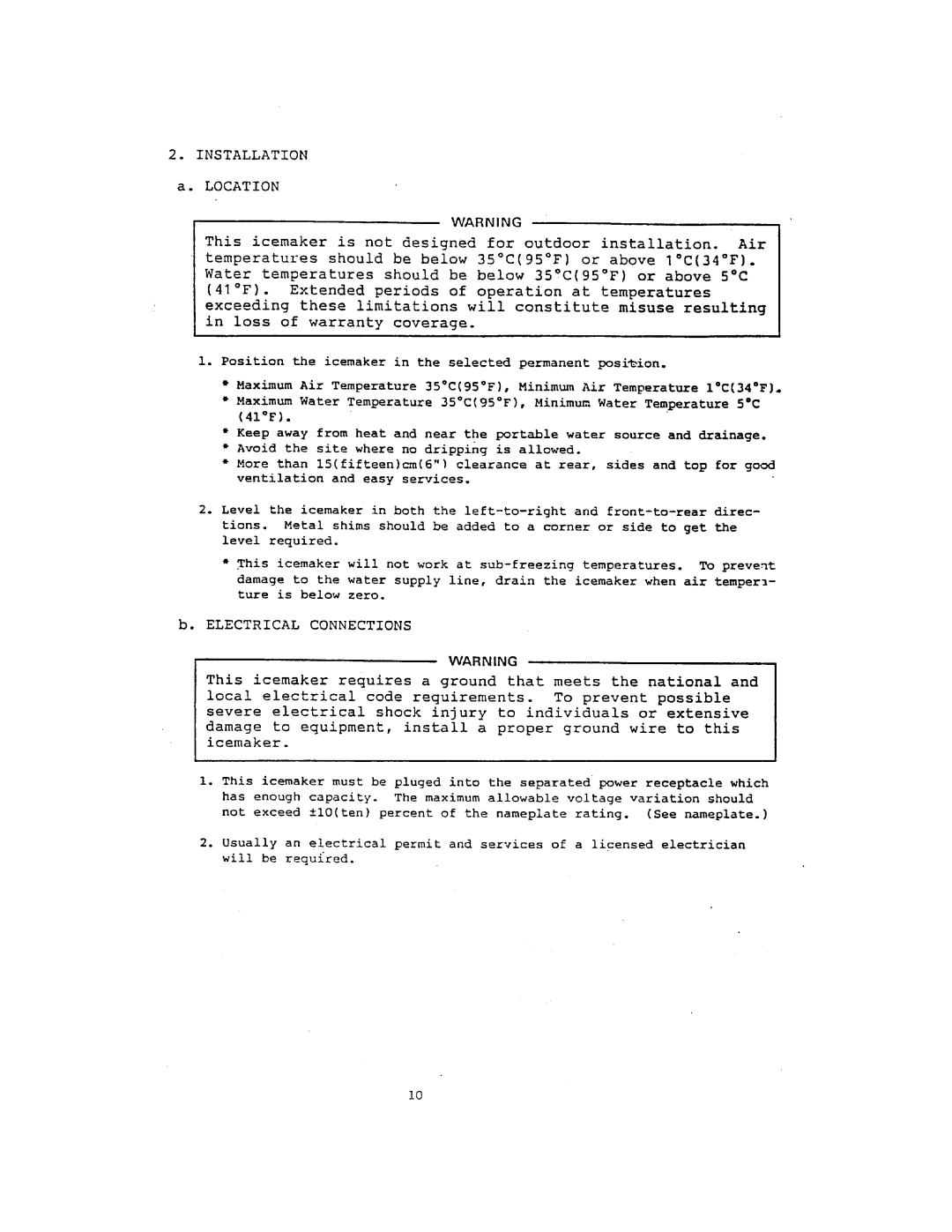 Hoshizaki IM-202J, IM-122J manual 