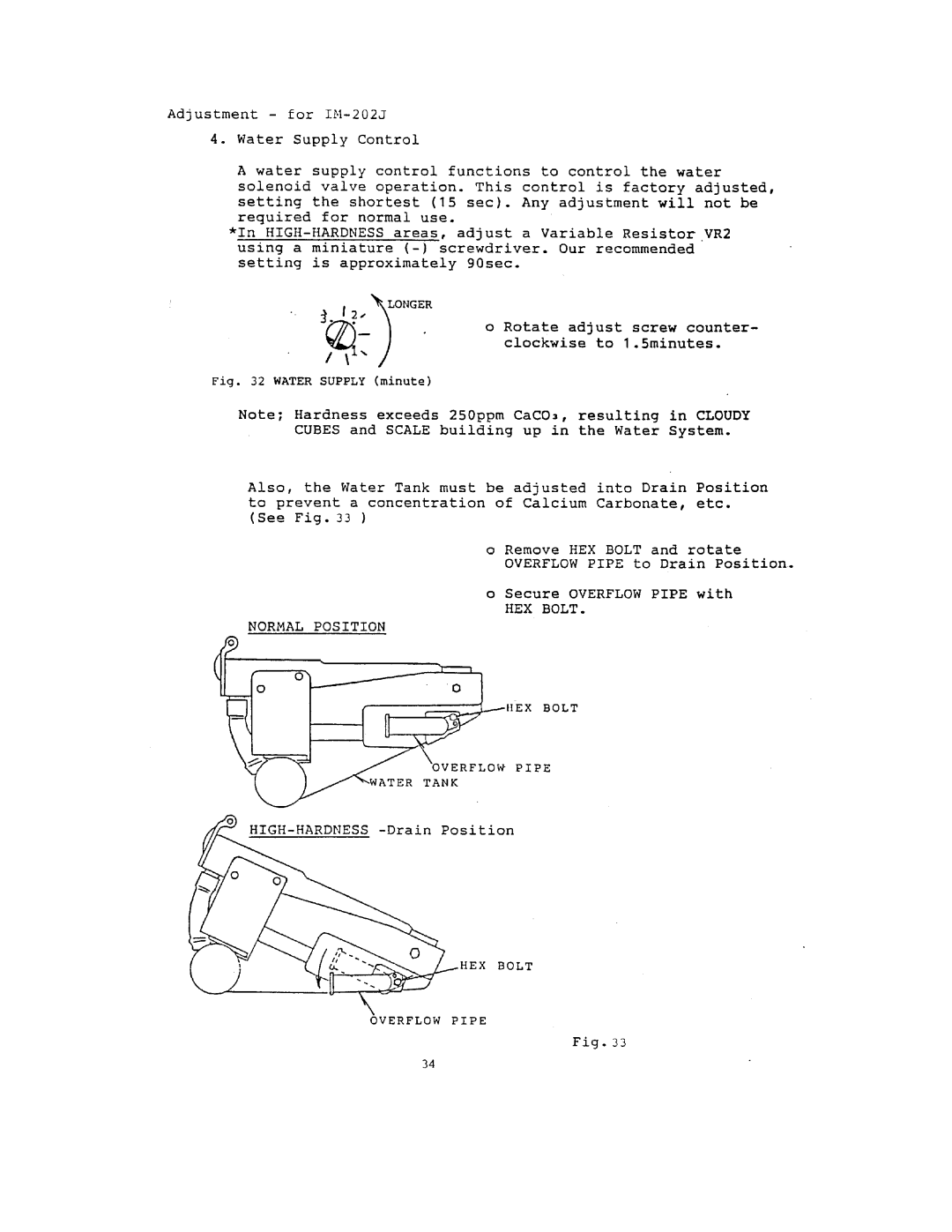 Hoshizaki IM-202J, IM-122J manual 