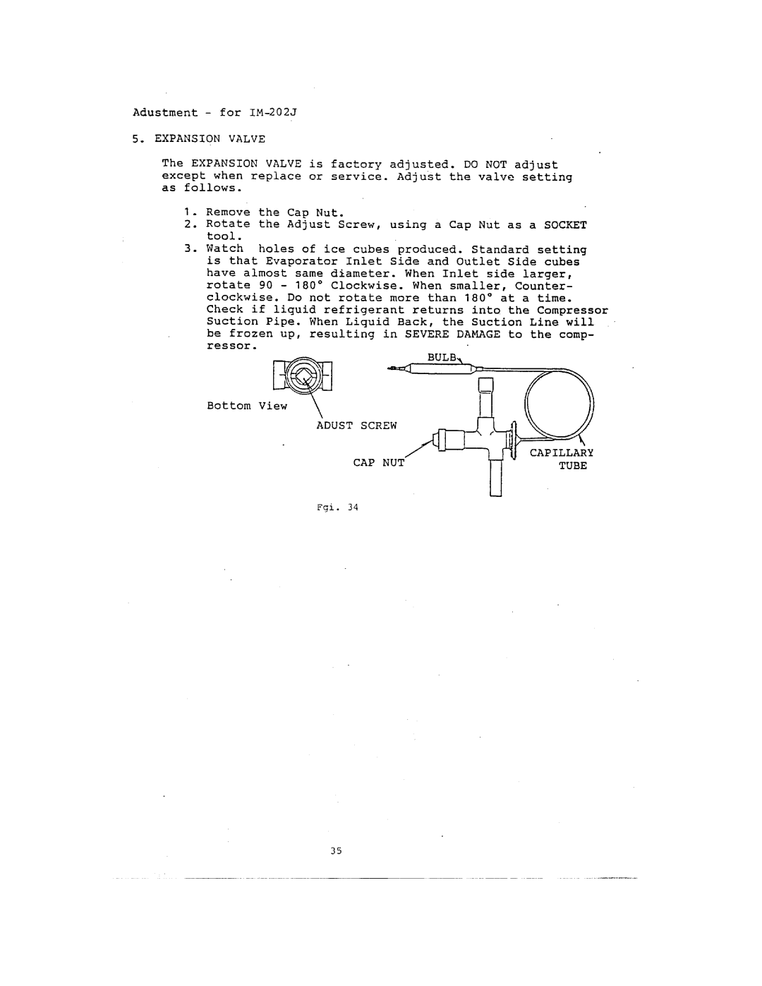 Hoshizaki IM-122J, IM-202J manual 