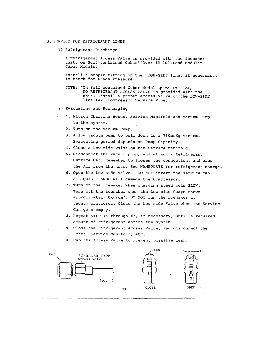 Hoshizaki IM-122J, IM-202J manual 