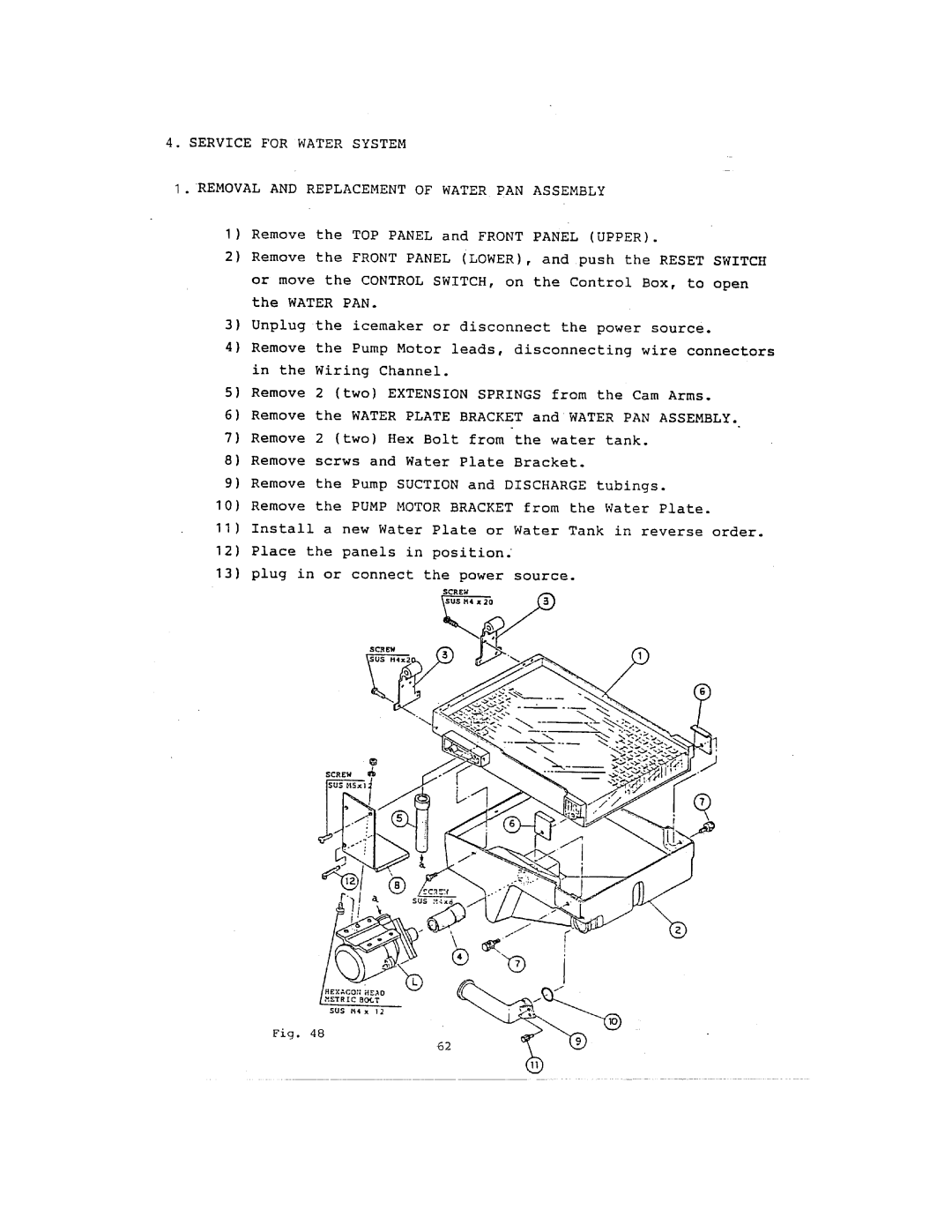 Hoshizaki IM-122J, IM-202J manual 