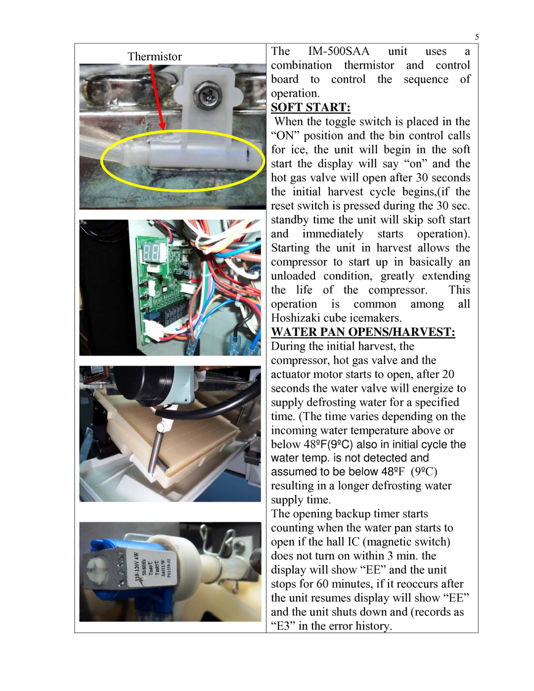 Hoshizaki IM-500SAA manual Soft Start 