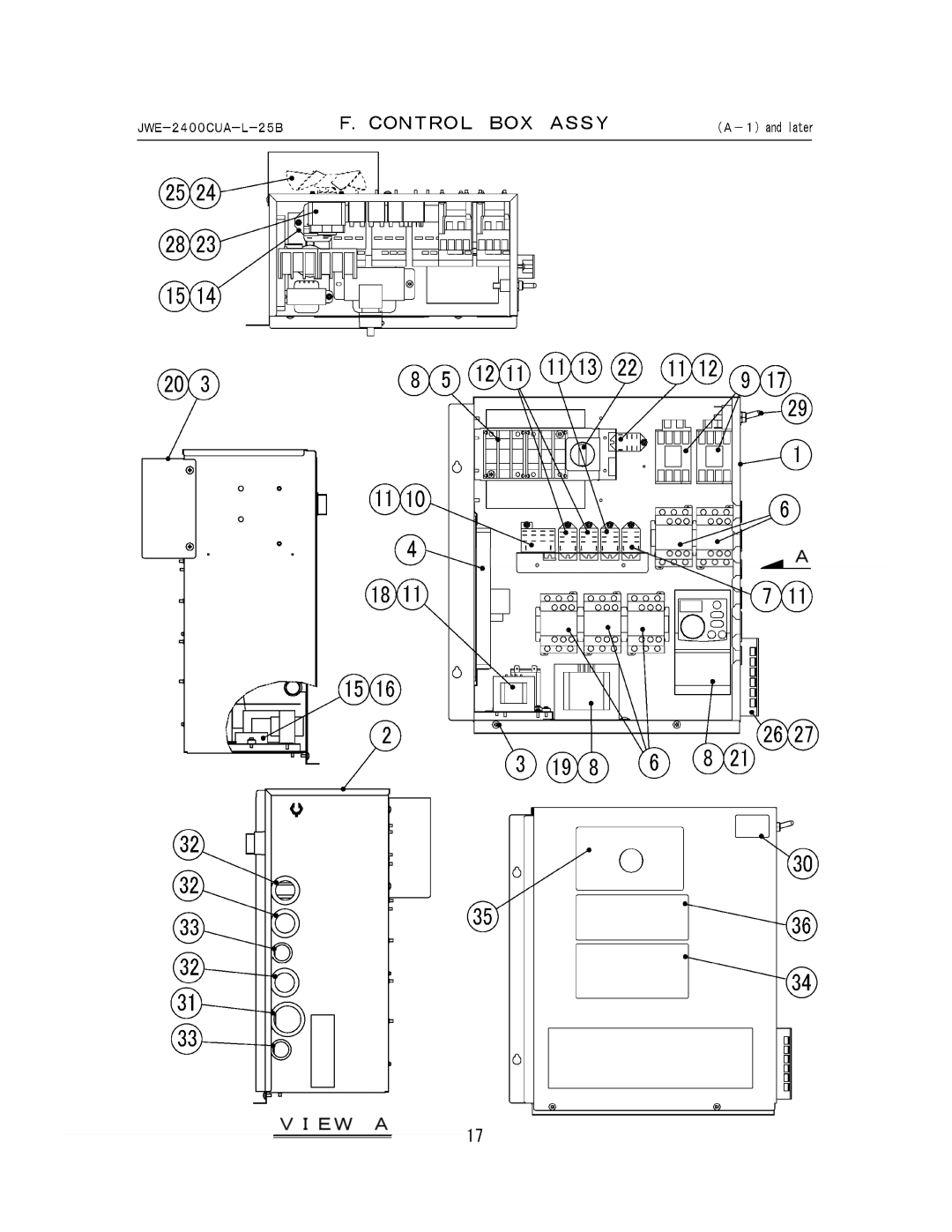 Hoshizaki JWE-2400CUA-L-25B, JWE-2400CUA-R-25B manual 