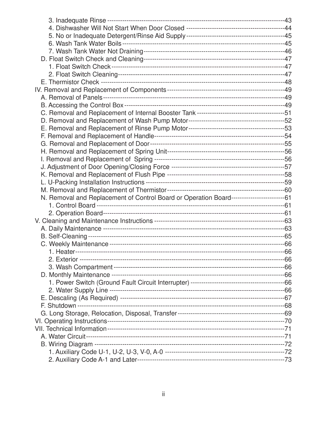 Hoshizaki JWE-620UA-6B service manual 