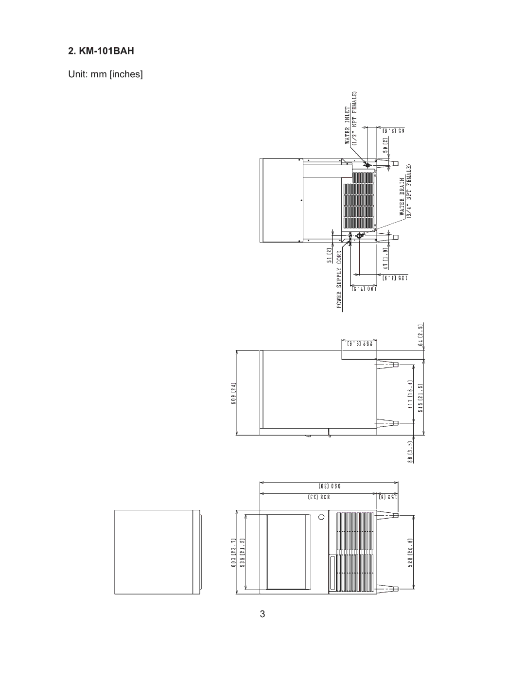 Hoshizaki KM-151BWH, KM-61BAH, KM-151BAH instruction manual KM-101BAH 