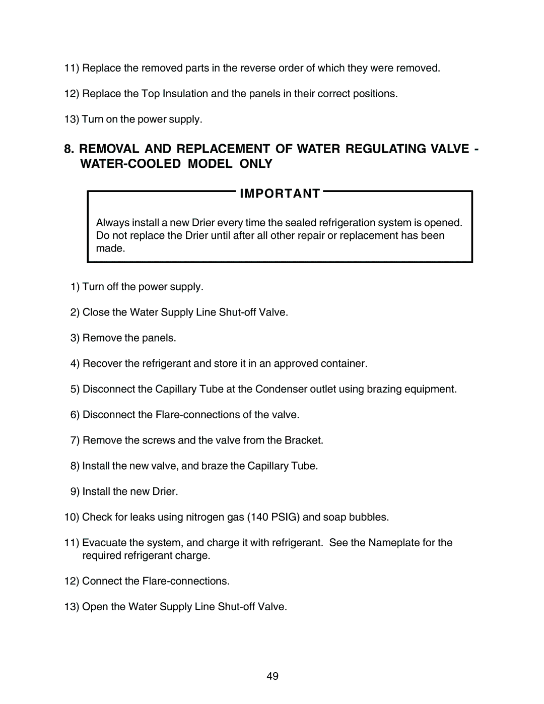 Hoshizaki KM-1300MAH, KM-1300MWH, KM-1300MRH service manual 