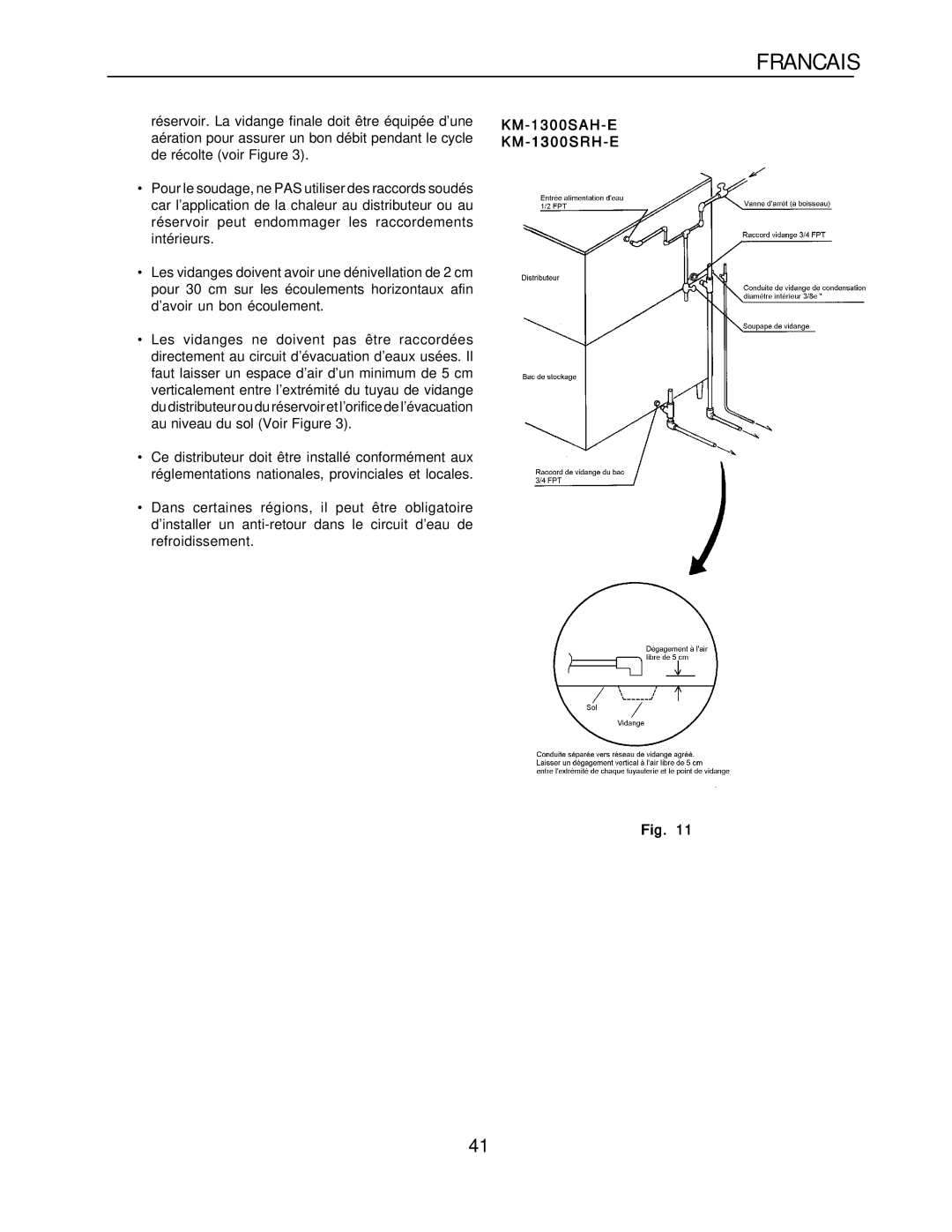 Hoshizaki installation manual KM-1300SAH-E KM-1300SRH-E 