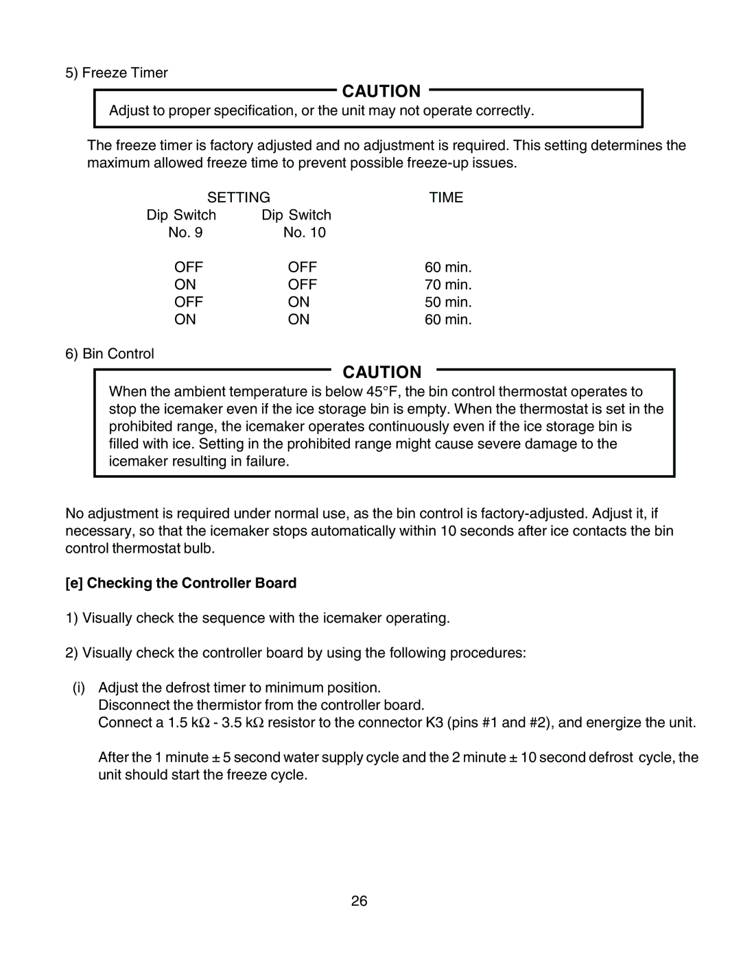 Hoshizaki KM-1300SAH3, KM-1300SWH3, KM-1300SRH3 service manual Checking the Controller Board 