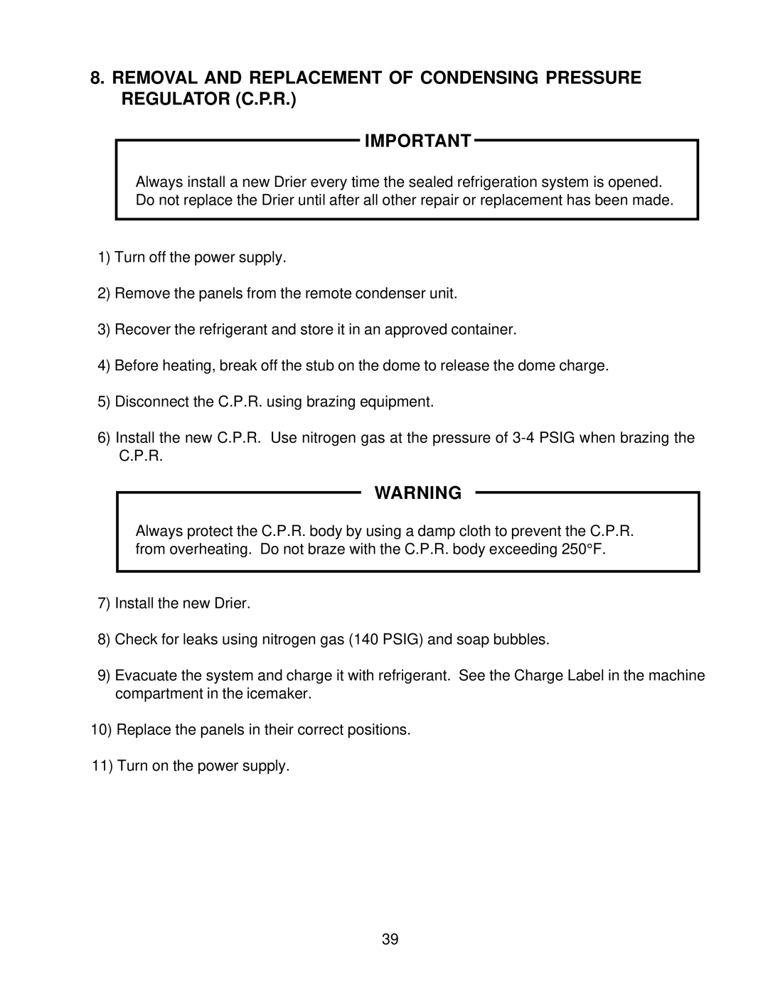 Hoshizaki KM-2400SRH3, KM-2400SRF3 service manual 