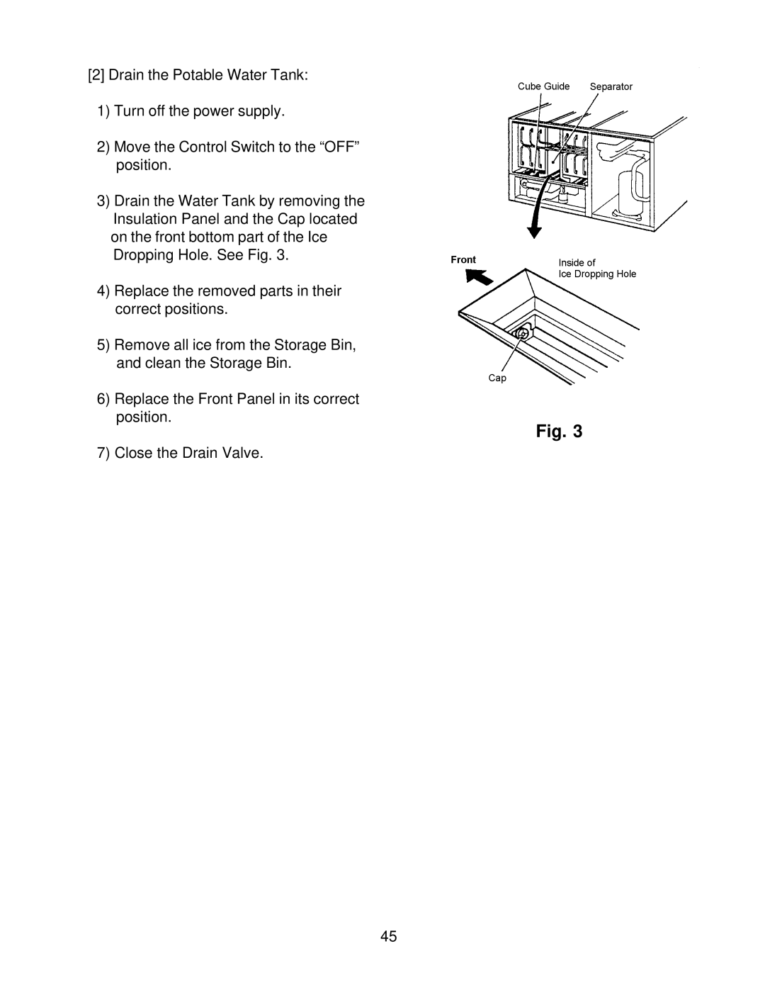 Hoshizaki KM-2400SRH3, KM-2400SRF3 service manual 