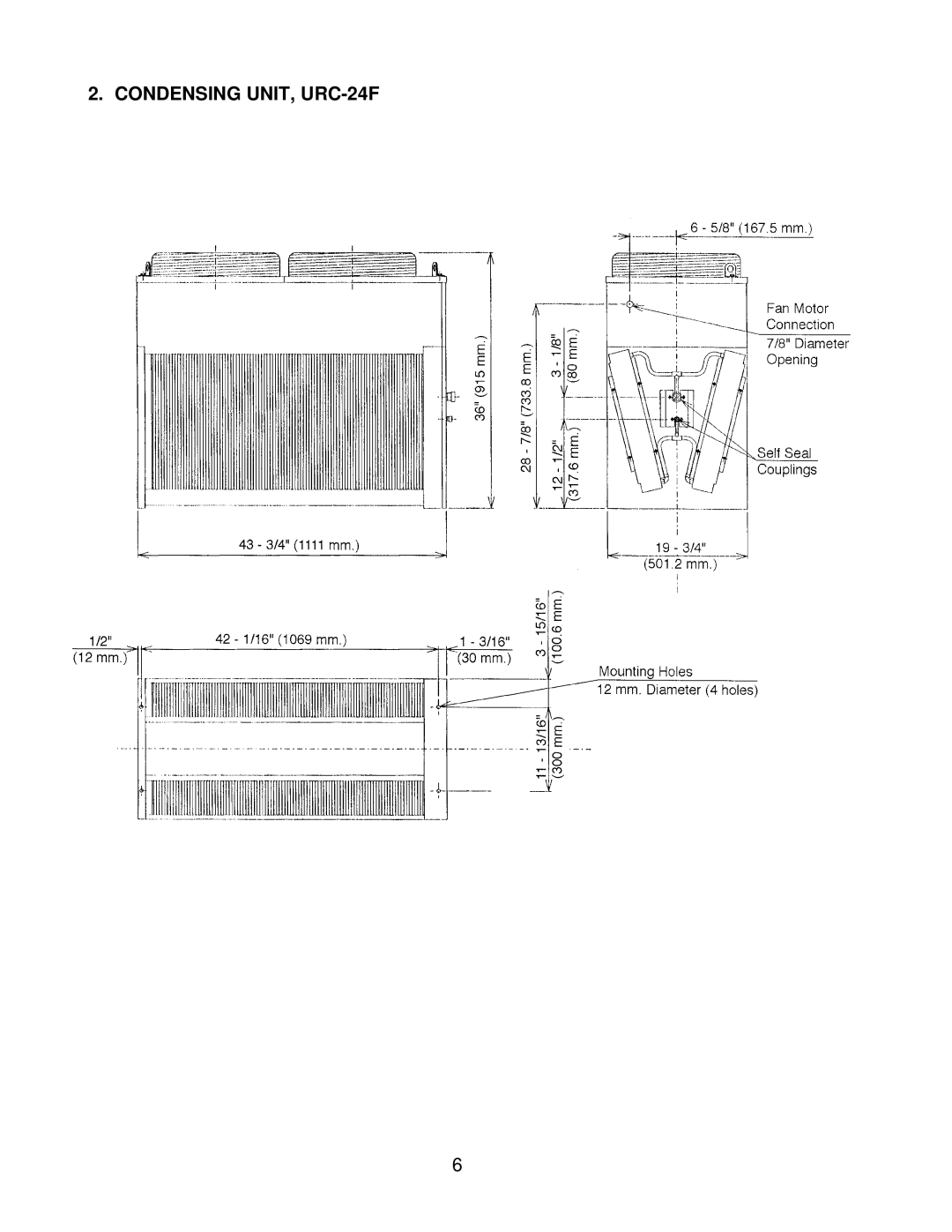 Hoshizaki KM-2400SRF3, KM-2400SRH3 service manual Condensing UNIT, URC-24F 