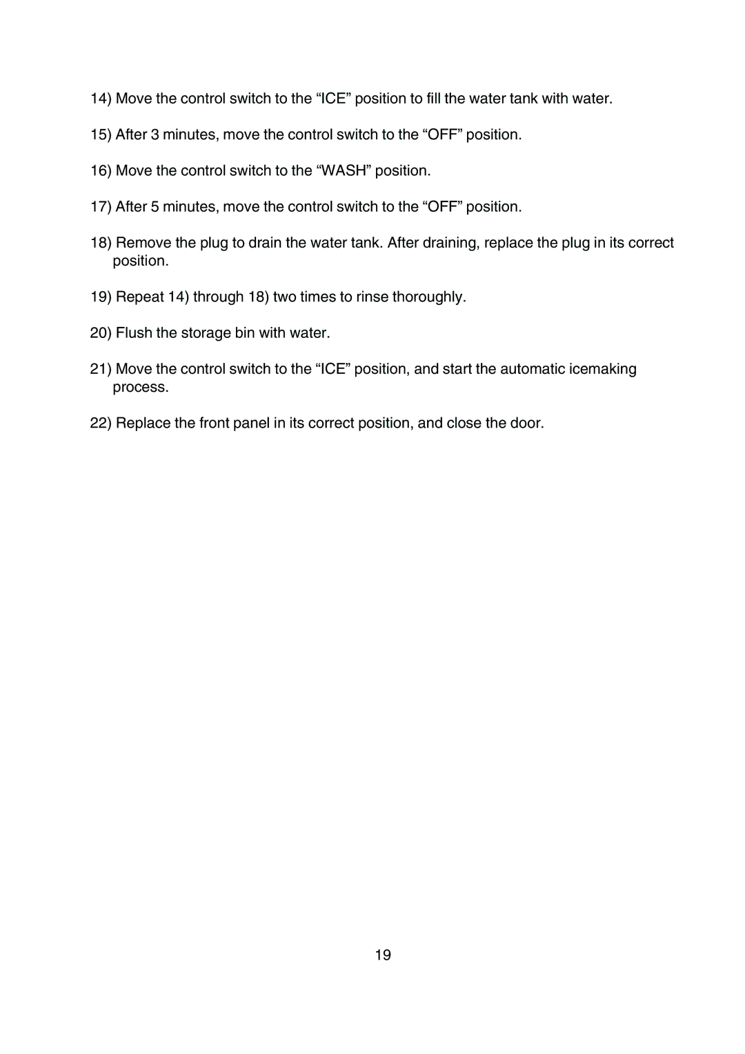 Hoshizaki KM-250BAF, KM-250BWF instruction manual 