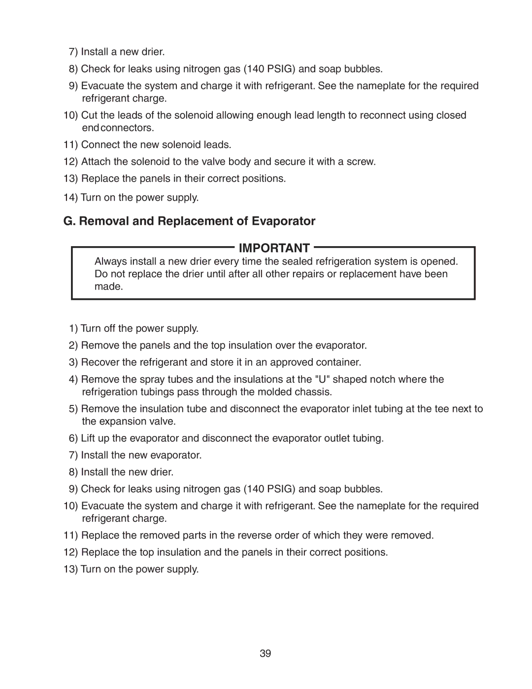 Hoshizaki KM-320MWH, KM-320MAH service manual Removal and Replacement of Evaporator 