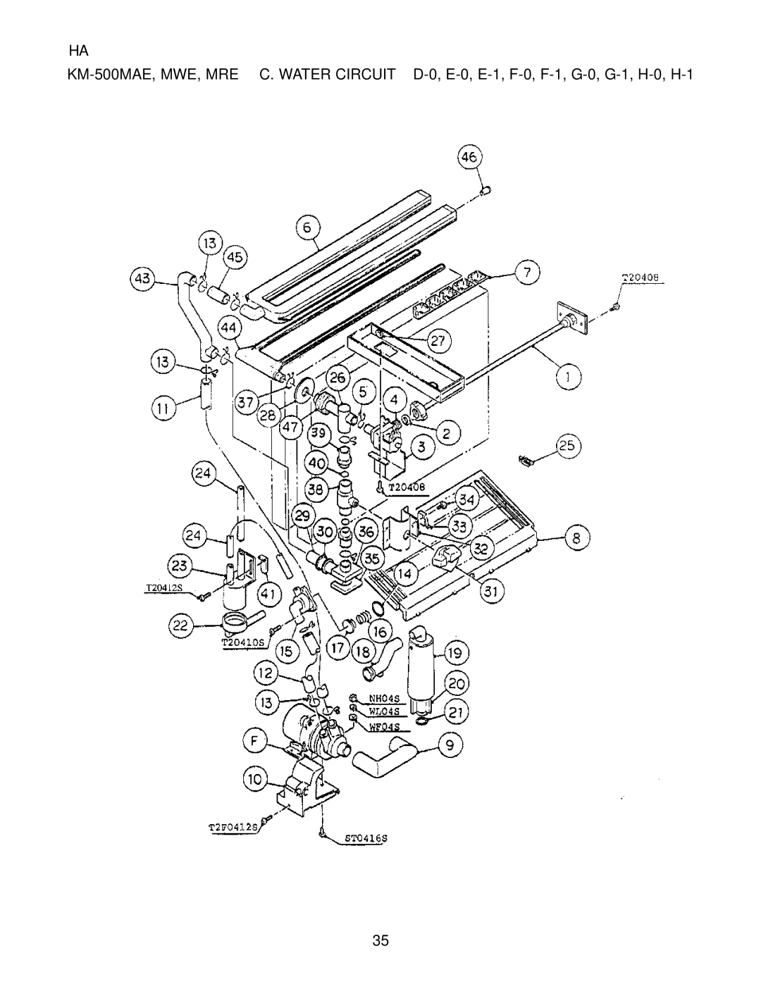 Hoshizaki KM-500MRE, KM-500MWE, KM-500MAE manual 