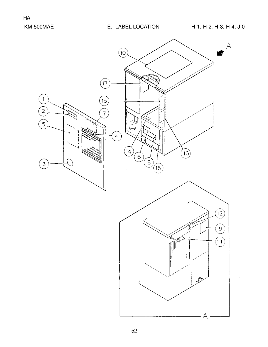 Hoshizaki KM-500MAE, KM-500MWE, KM-500MRE manual 