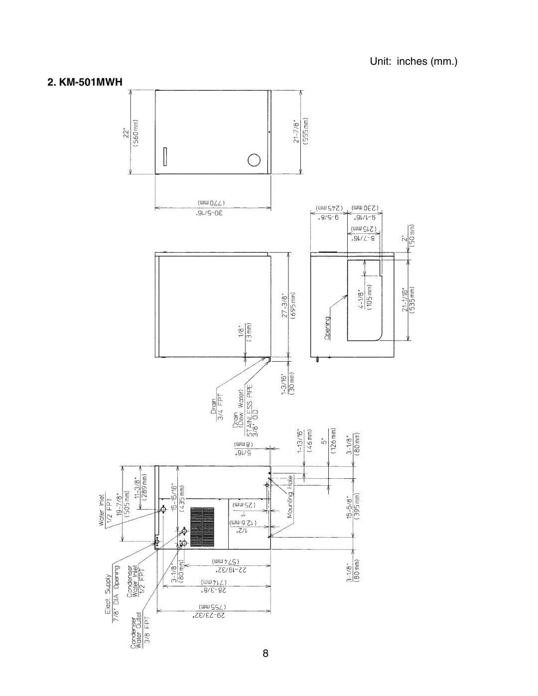 Hoshizaki KM-501MRH instruction manual KM-501MWH 