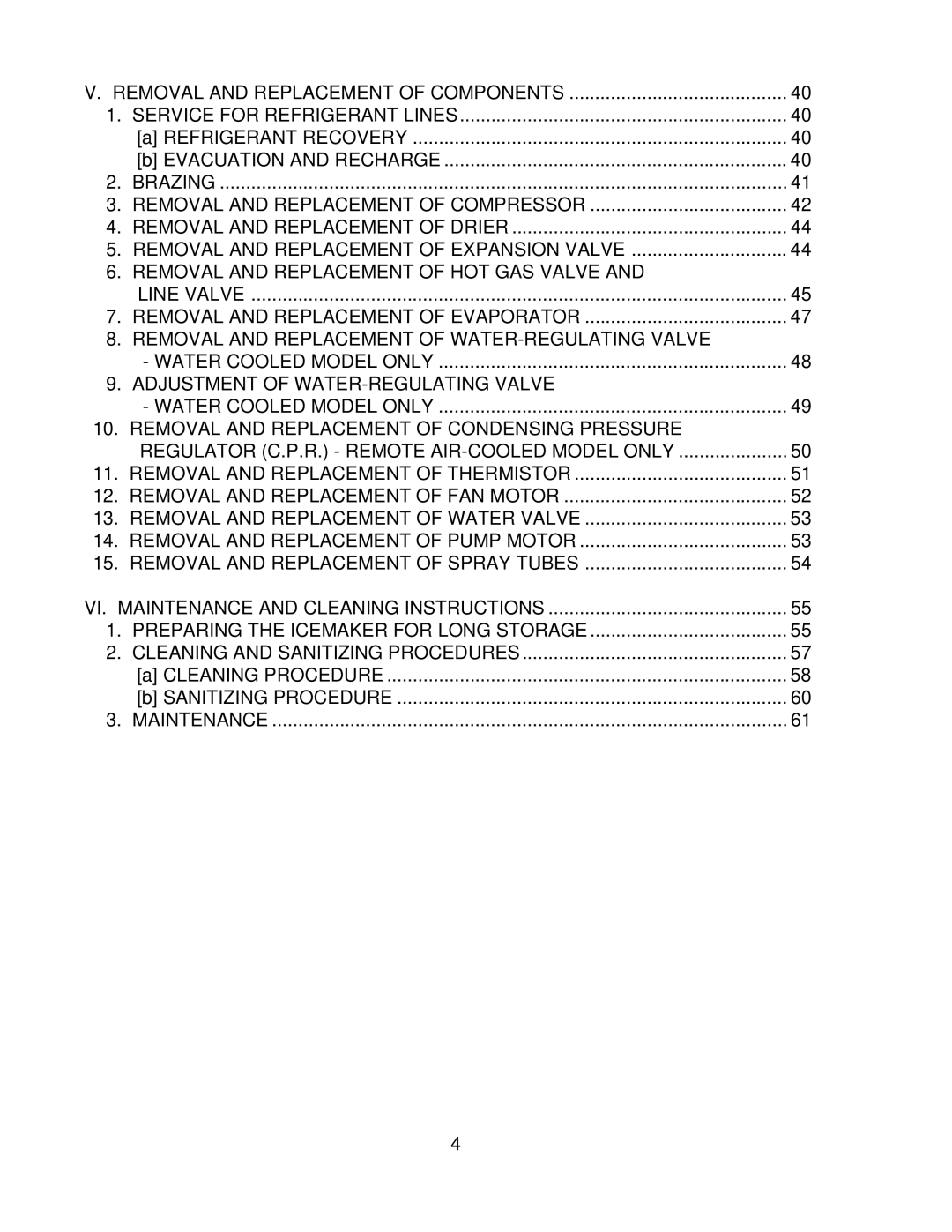 Hoshizaki KM-630MWF, KM-630MAF, KM-630MRF service manual Maintenance 