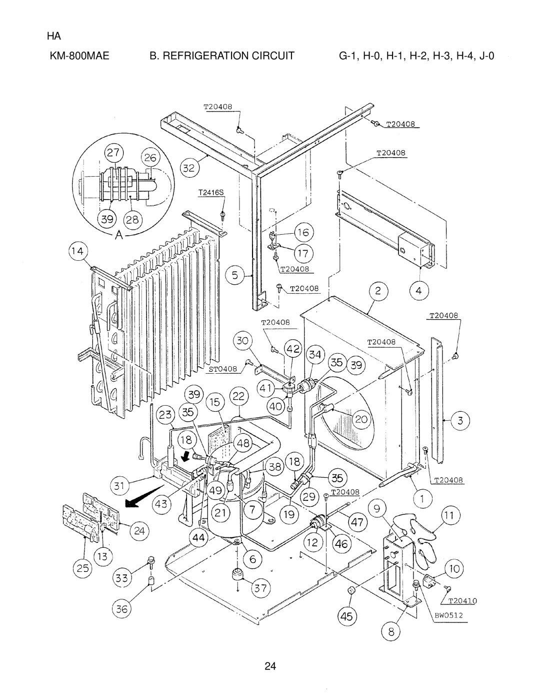 Hoshizaki KM-800MWE, KM-800MRE manual KM-800MAE 