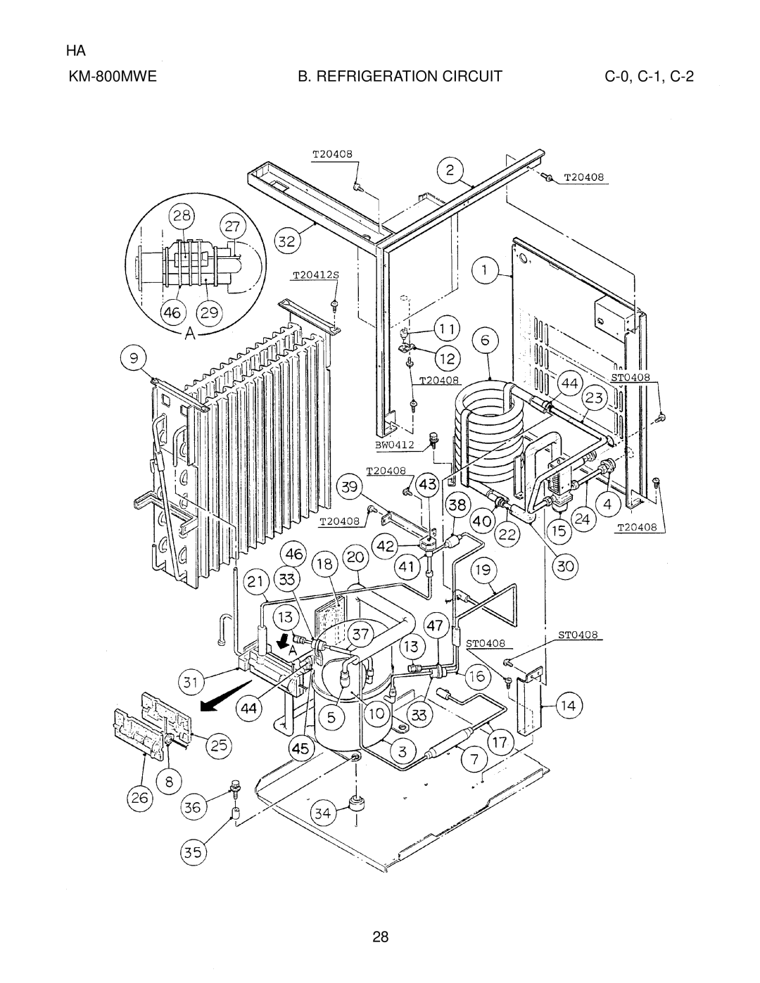 Hoshizaki KM-800MAE, KM-800MWE, KM-800MRE manual C-1, C-2 