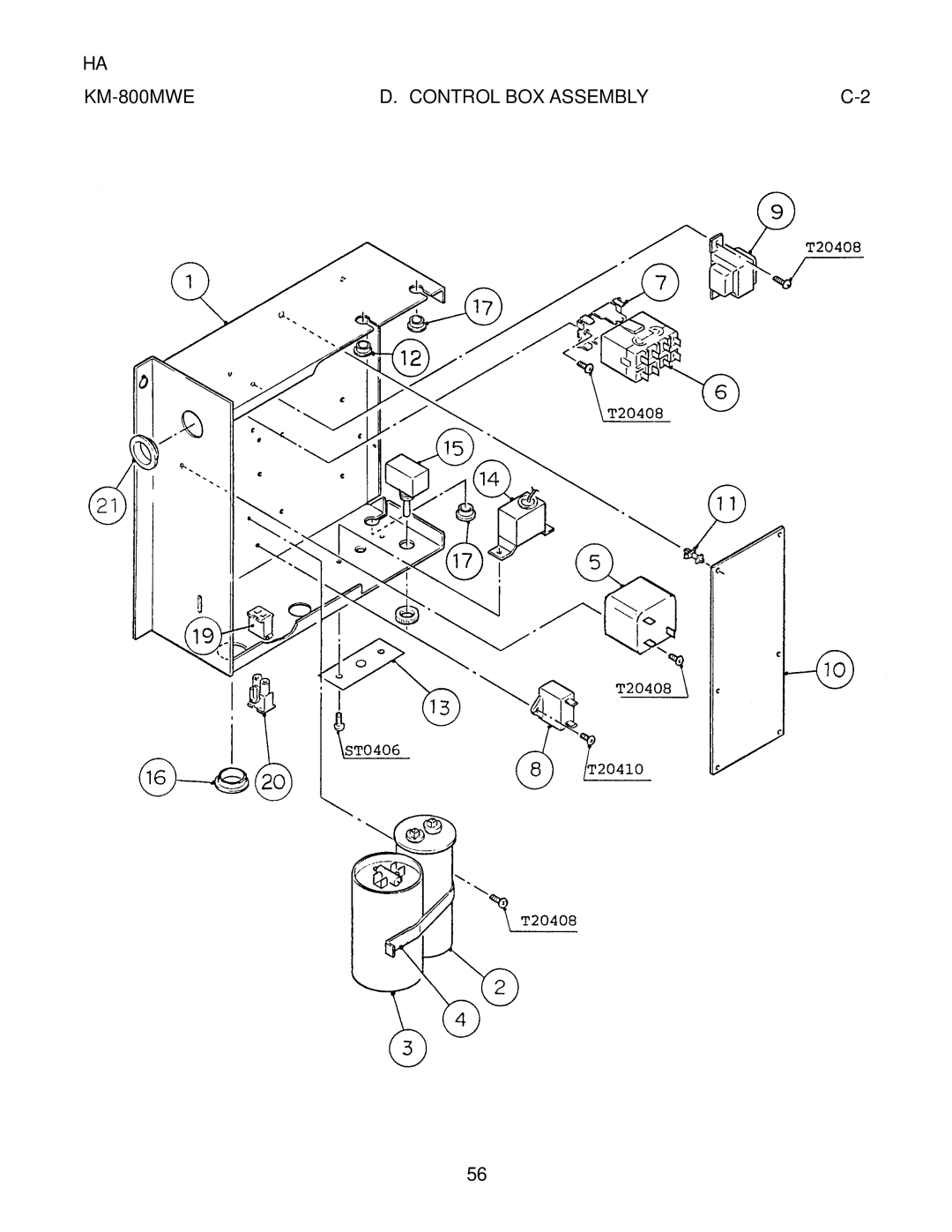 Hoshizaki KM-800MRE, KM-800MAE manual KM-800MWE 