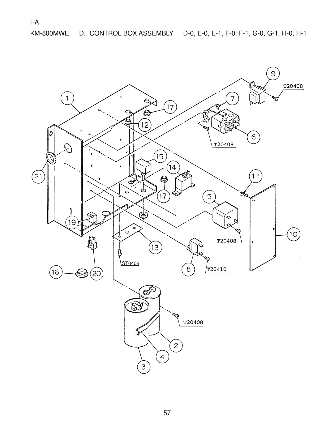 Hoshizaki KM-800MWE, KM-800MAE, KM-800MRE manual 