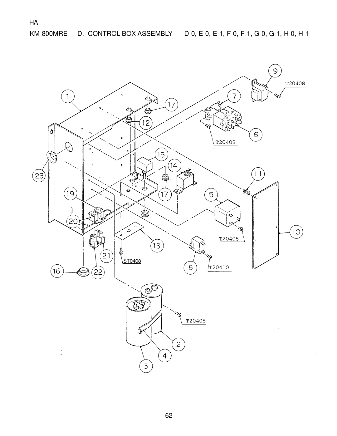 Hoshizaki KM-800MRE, KM-800MWE, KM-800MAE manual 