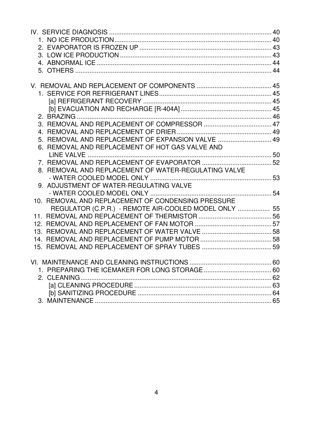 Hoshizaki KM-900MWF, KM-900MRF3, KM-900MAF service manual Maintenance 