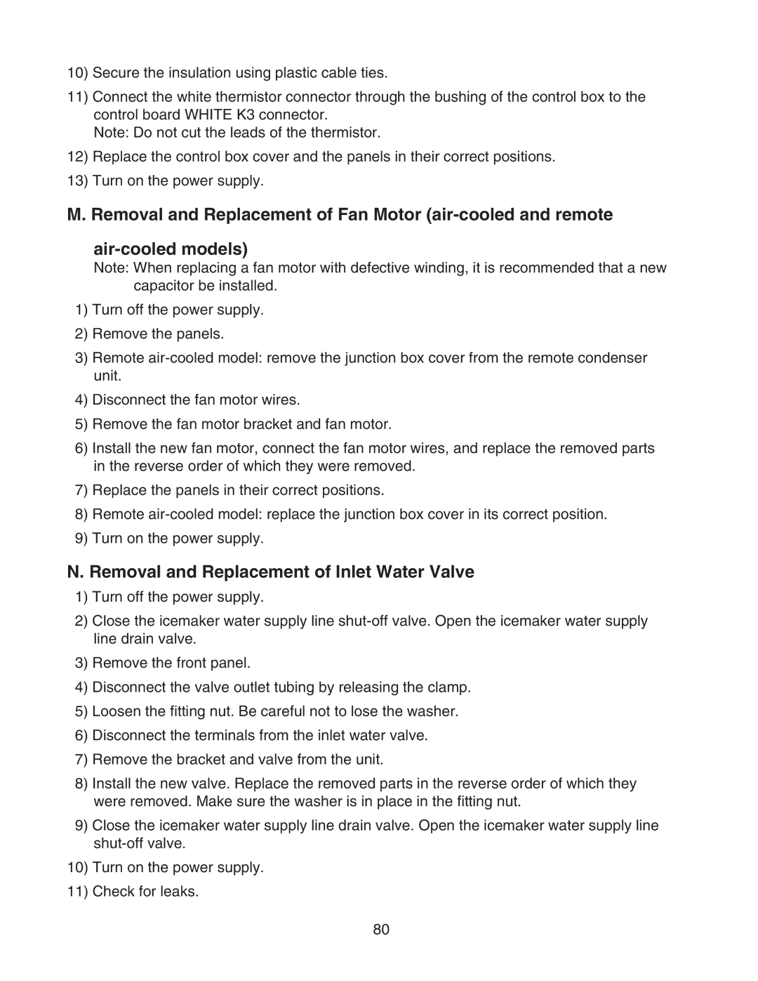 Hoshizaki KM-901MRH/3, KM-901MWH, KM-901MAH service manual Removal and Replacement of Inlet Water Valve 